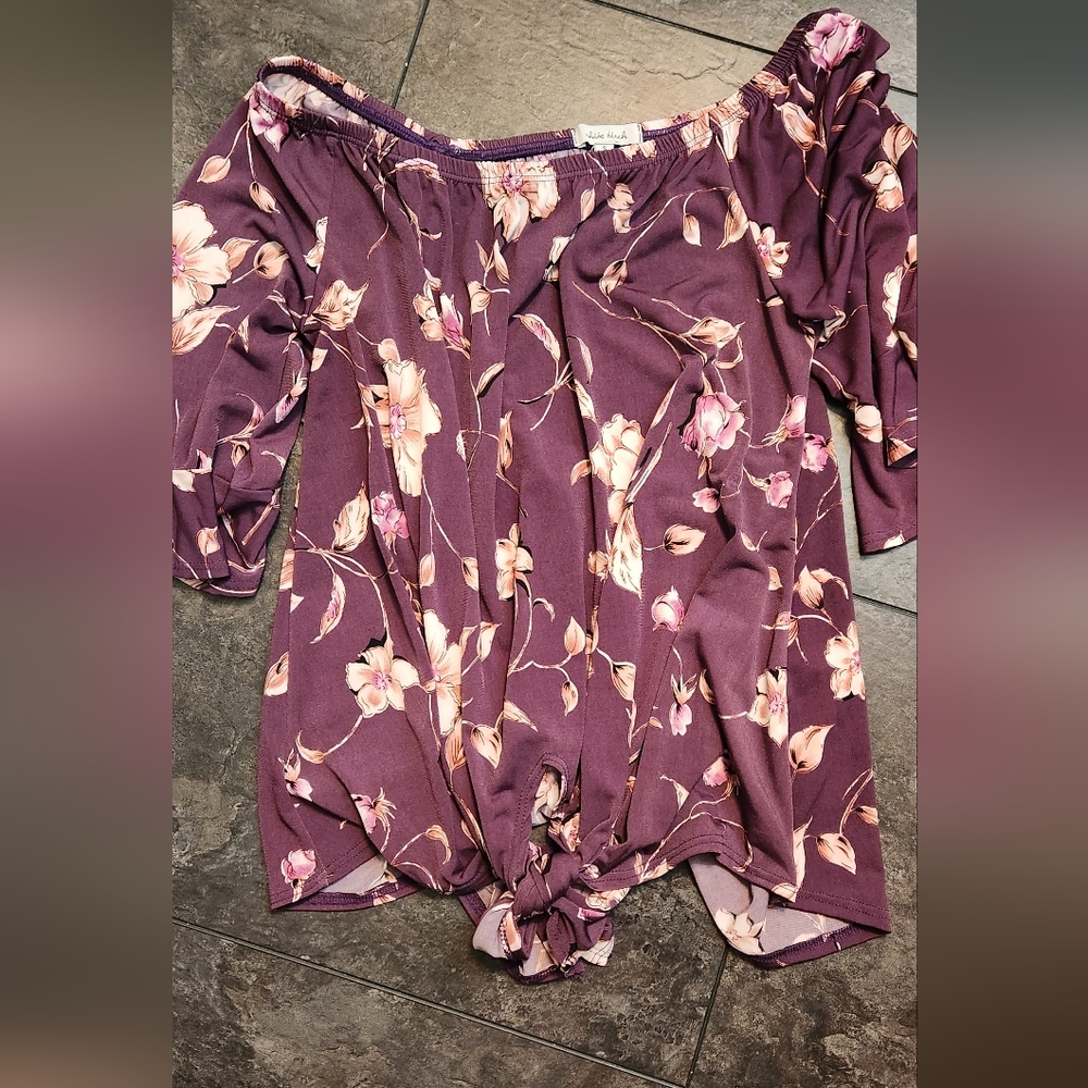 White birch off shoulder top size small